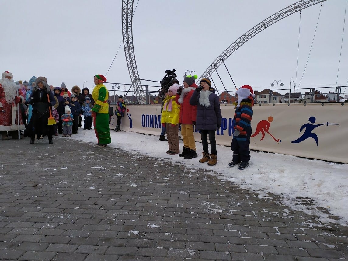 Маленьким тамбовчанам устроили новогоднее представление в Олимпийском парке, фото-4